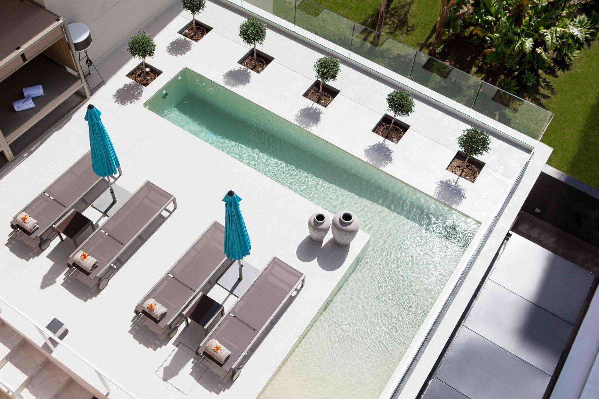Don Carlos Marbella Exterior foto 3D rendering of a pool
